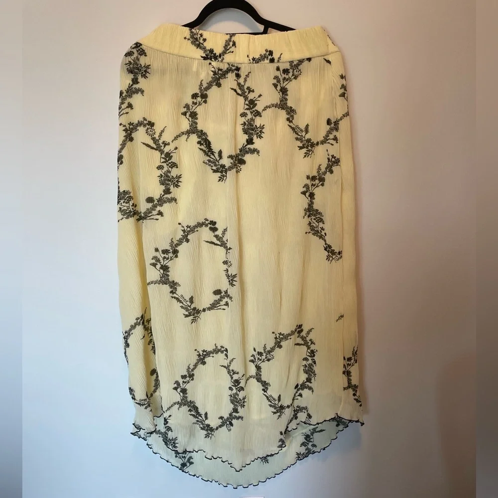 GANNI Georgette Midi Skirt - Size 44 (US 12) - Picture 5 of 7